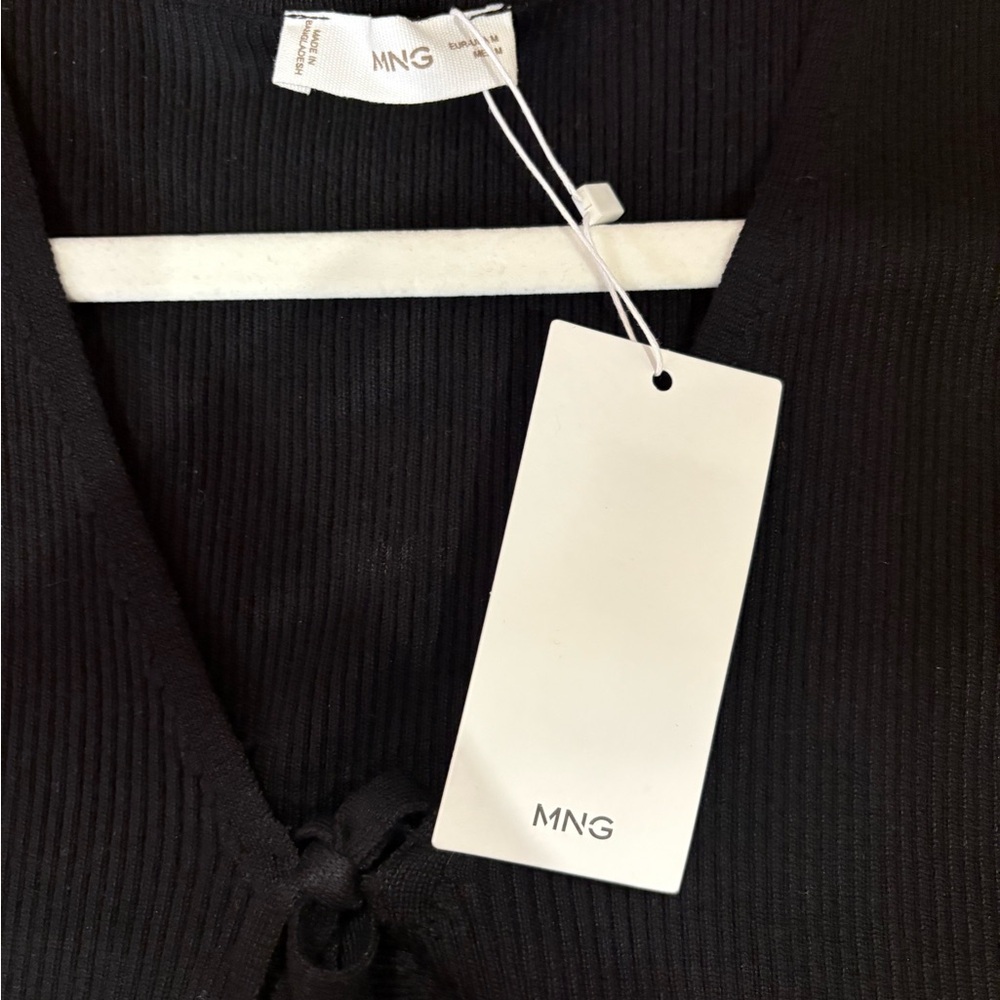 Mango Black Ruffle Tank Top - Picture 2 of 4
